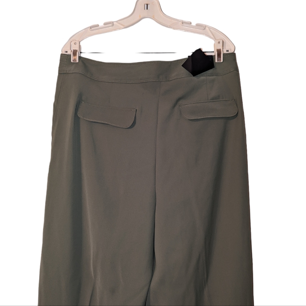 NWT Banana Republic High Rise Belted Wide Leg Trouser Pants 14 Long - Picture 8 of 13